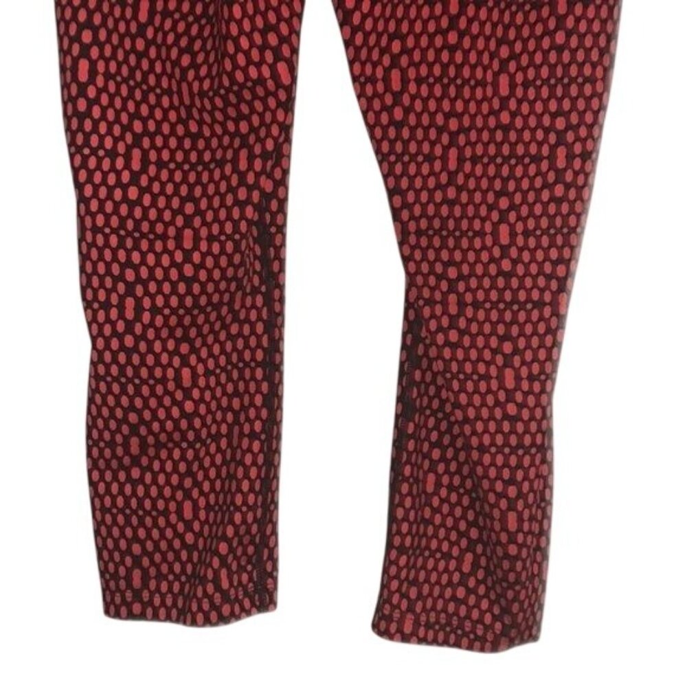 Nike Womens Dri-Fit Red & Black Polka Dot Compression Leggings Size M - Picture 7 of 9